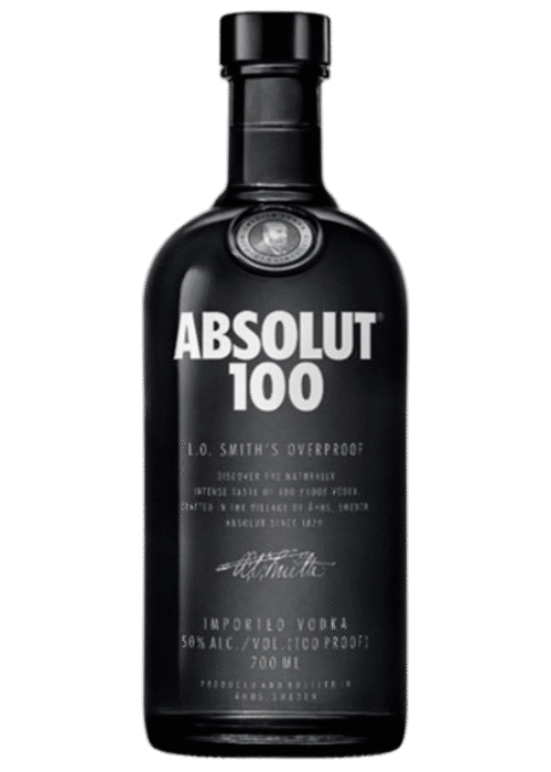 Butelka Absolut 100 50% 1,0L – szwedzka wódka premium o wysokiej mocy alkoholu i wyrazistym, korzenno-owocowym charakterze