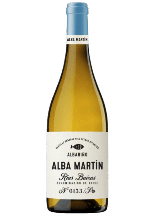 Butelka Alba Martín Albariño DO 0,75L – wytrawne białe wino z Galicji, idealne do owoców morza