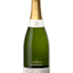 Butelka Aurelia Cava Brut Gran Reserva BIO 0,75L – wytrawne, organiczne wino musujące z regionu Penedes w Hiszpanii o cytrusowym, kwiatowym i owocowym aromacie, orzeźwiającym smaku i delikatnym finiszu