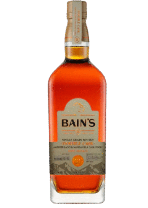 Butelka Bain’s 21 Double Cask 1L – południowoafrykański bourbon o delikatnym, gładkim aromacie oraz bogatym, intensywnym smaku z drewnianym i leśnym finiszem
