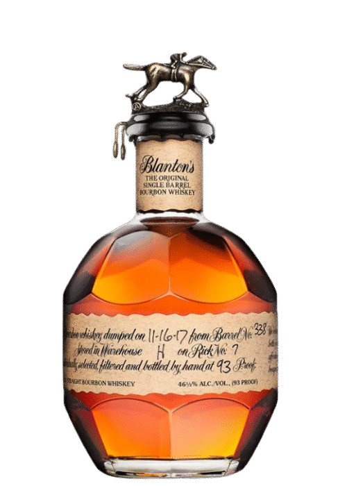 Butelka Blanton’s Original Single Barrel 0,7L 46,5% – amerykański bourbon o delikatnym, gładkim i łagodnym aromacie oraz bogatym, intensywnym smaku z korzennym, ostrym i pikantnym finiszem