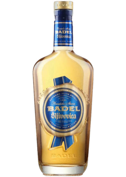 Butelka Brandy Badel Śliwowica Selection 40% 0,7L – chorwacka brandy z regionu Zagrzeb o kwiatowym, owocowym i śliwkowym aromacie oraz delikatnym, gładkim i łagodnym smaku