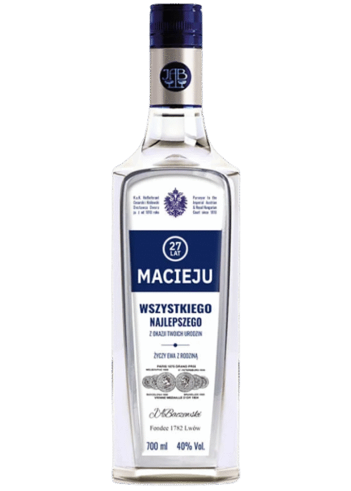 Butelka Baczewski J.A. Wodka 40% 0,7L – polska wódka premium o korzennym, wytrawnym profilu i bogatej historii