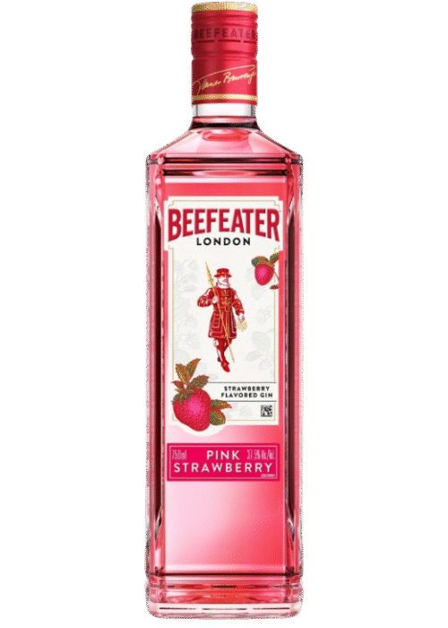 Butelka Beefeater Pink Strawberry 0,7L – różowy gin z Anglii o owocowym, słodkim aromacie truskawek z przyjemnym, orzeźwiającym finiszem