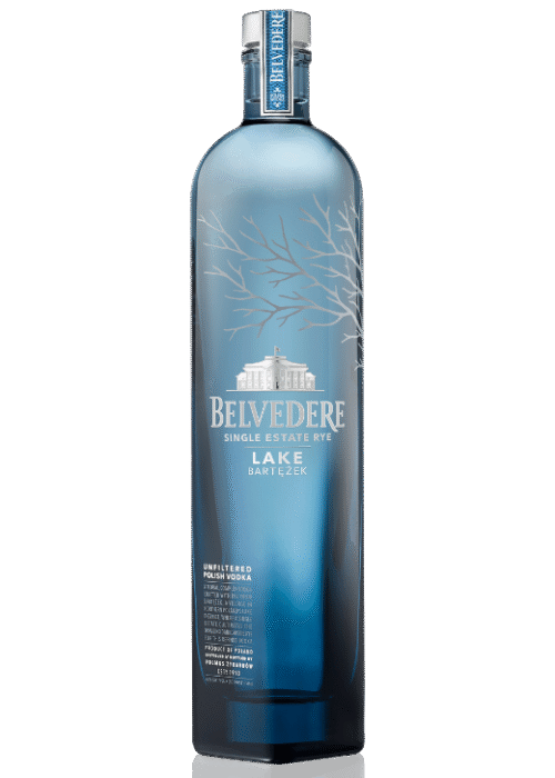 Butelka Belvedere Lake Bartężek 0,7L – ekskluzywna wódka z północno-wschodniej Polski z terroir nad jeziorem Bartężek