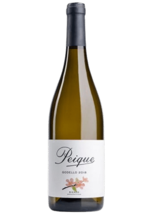 Butelka wina Peique Godello z regionu Bierzo – świeże, wytrawne białe wino z Hiszpanii