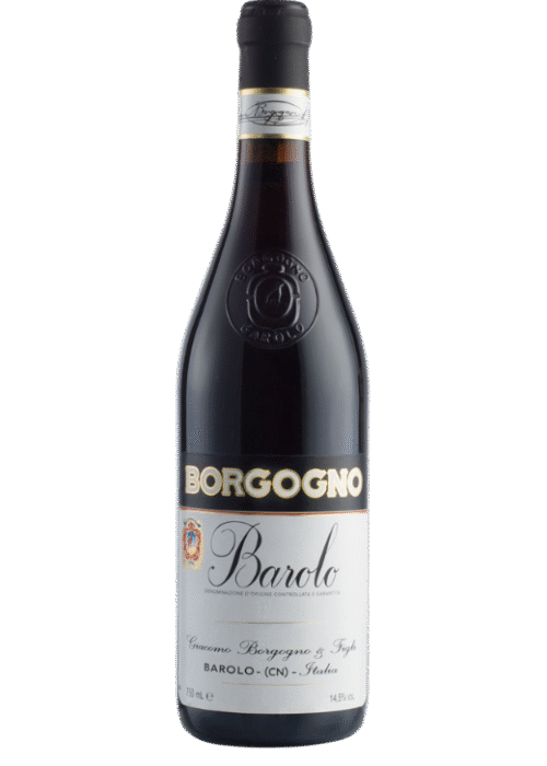 Butelka Borgogno Barolo Classico DOCG 0,75L – klasyczne czerwone wino z regionu Piemont, 100% Nebbiolo