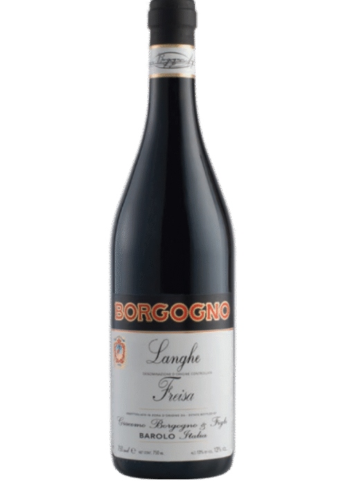 Butelka Borgogno Langhe Freisa 0,75L – klasyczne czerwone wino z Piemontu o aromacie kwiatów, owoców i ziół