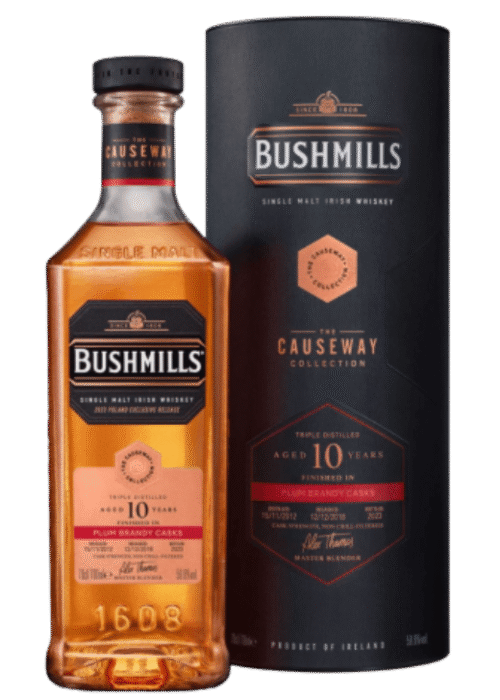 Bushmills Plum Brandy 10Yo 59,6% 0,7L – wyjątkowa irlandzka whisky single malt finiszowana w beczkach po śliwkowej brandy