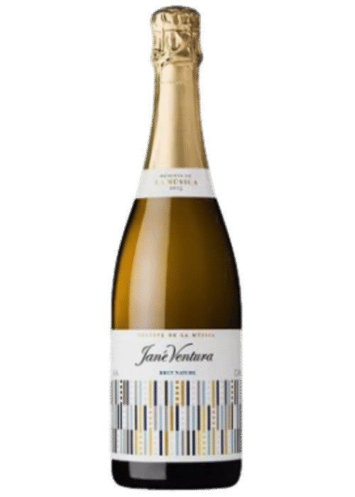 Butelka Cava Jané Ventura Reserva Brut Nature DO 2018 0,75L – hiszpańska cava z Penedes o cytrusowym, kwiatowym i owocowym aromacie, świeżym, wytrawnym smaku i orzeźwiającym finiszu