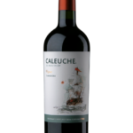 Butelka Caleuche Carmenere Reserva 0,75L – czerwone wino z Chile o korzennym, owocowym charakterze, z nutami czarnych jagód i ziół.