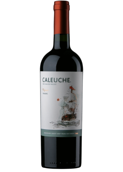 Butelka Caleuche Reserve Malbec 0,75L – wyraziste wino z Chile o korzennym i owocowym charakterze, z nutami czarnych jagód i dębu.