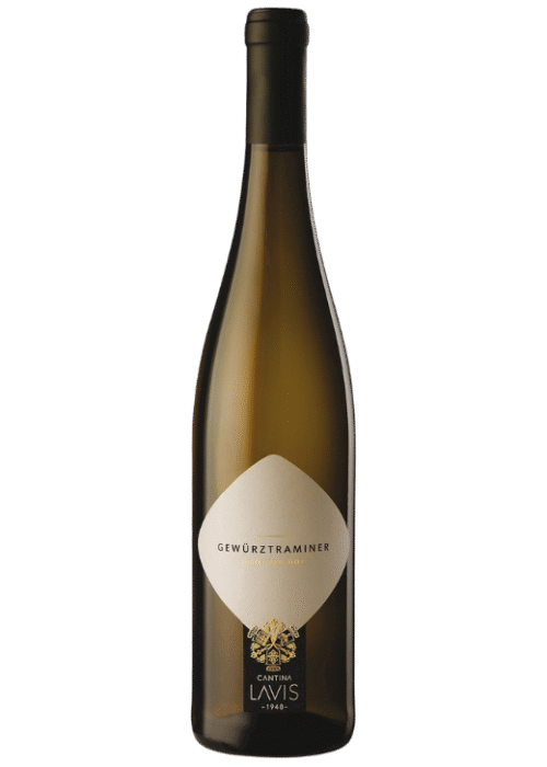 Butelka Cantina Lavis Gewurztraminer 0,75L – włoskie białe wino z Trentino o owocowo-przyprawowym charakterze, z nutami różanymi.
