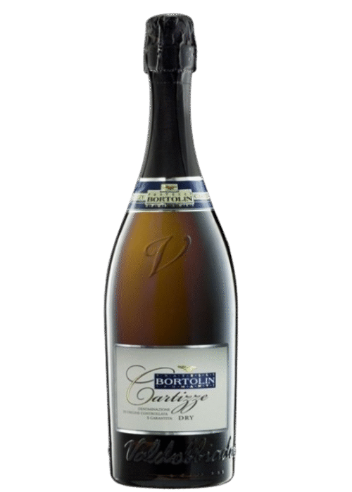 Butelka Cartizze Dry Valdobbiadene Bortolin Magnum 1,5L – włoskie musujące wino z Veneto o cytrusowym i kwiatowym charakterze.