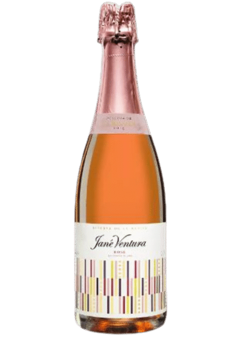 Butelka Cava Jané Ventura Rosé 0,75L – różowa, hiszpańska cava z Penedes o kwiatowym, owocowym i truskawkowym aromacie, delikatnym, świeżym smaku i subtelnym finiszu