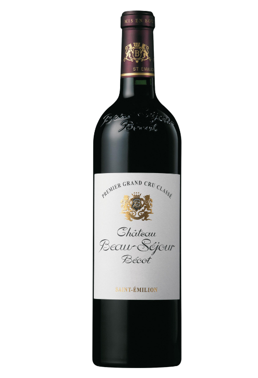 Butelka Château Beau-Sejour Becot Bordeaux 0,75L – francuskie czerwone wino z Bordeaux o owocowym i korzennym charakterze, z nutami czarnych jagód.