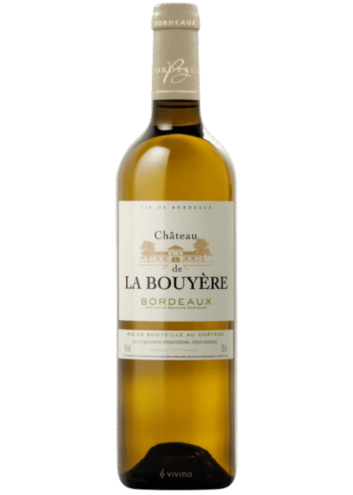 Butelka Château De La Bouyère Bordeaux Blanc 0,75L – francuskie białe wino z Bordeaux o cytrusowym, kwiatowym i ziołowym charakterze.