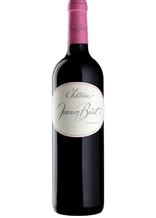 Butelka Château Joanin Becot ’19 0,75L – francuskie czerwone wino z Bordeaux o korzennym i owocowym charakterze, z nutami czarnych jagód i dębu.