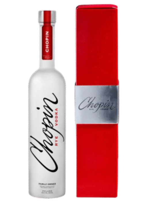 Butelka Chopin Rye 0,5L w eleganckim kartoniku – polska wódka premium z żyta