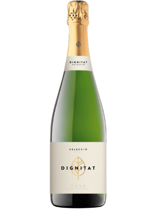 Butelka Dignitat Cava Brut 0,75L – hiszpańska cava z regionu Penedes o cytrusowym i kwiatowym aromacie, subtelnym, orzeźwiającym smaku i delikatnym finiszu