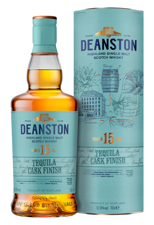 Deanston 15 Y.O. Tequila Cask 52,5% 0,7L – Eksperymentalne Połączenie Szkockiej Tradycji i Meksykańskiego Charakteru