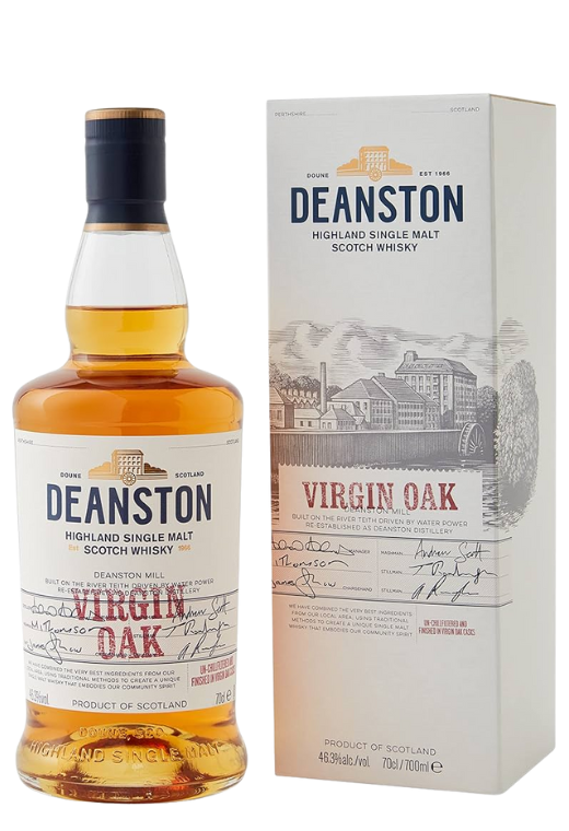 Deanston Virgin Oak Highland Single Malt 46,3% 0,7L – wyjątkowa whisky dojrzewająca w dziewiczym dębie