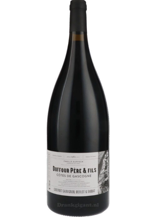 Butelka Duffour Pere & Fils Cabernet-Merlot-Tannat Côtes De Gascogne AOP 0,75L – francuskie czerwone wino z regionu Gascogne, o korzennym i owocowym charakterze.