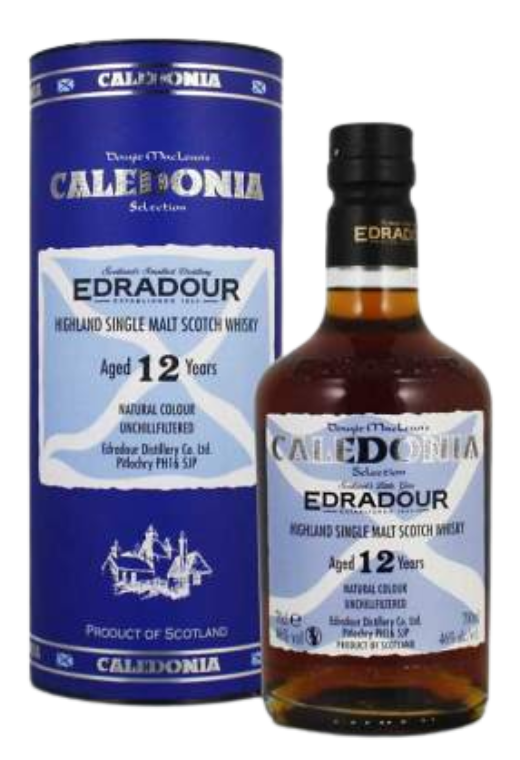 Edradour Caledonia 12YO 0.7L – klasyczna whisky szkocka z nutą słodyczy