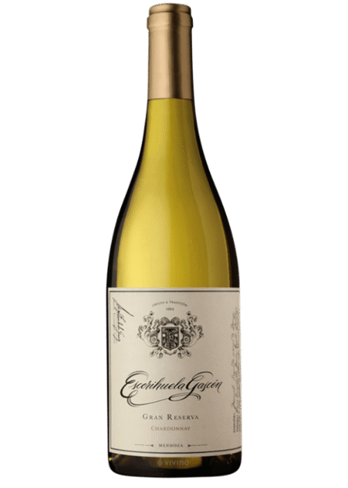 Butelka Escorihuela Gascon Gran Reserva Chardonnay 0,75L – argentyńskie białe wino z regionu Mendoza, o dębowym, cytrusowym i owocowym charakterze.