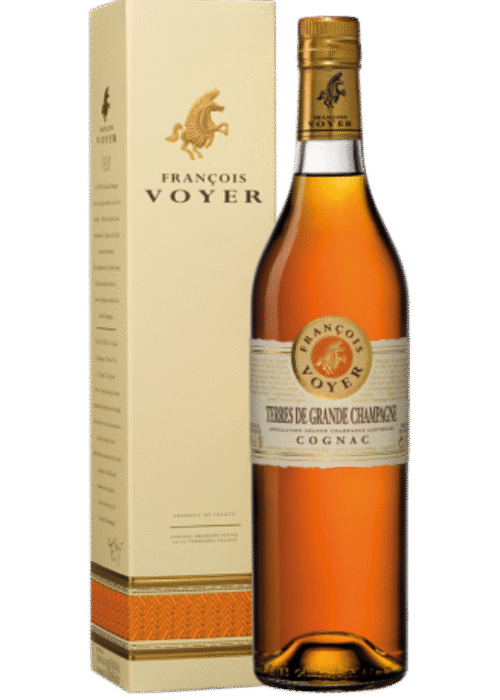 Butelka Francois Voyer Terres de Grande Champagne 0,7L – elegancki koniak z regionu Cognac o bogatym aromacie i wyrafinowanym smaku.