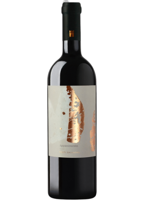 Butelka Feudi Salentini Rosso Puglia Appassimento 0,75L – włoskie czerwone wino z regionu Puglia o korzennym, owocowym i ziołowym charakterze.