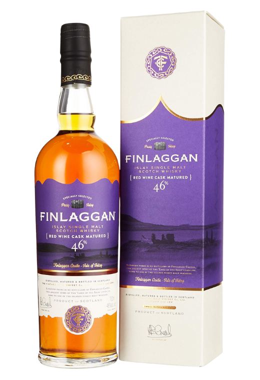 Finlaggan Red Wine 46% 0.7L – torfowa whisky z beczek po czerwonym winie