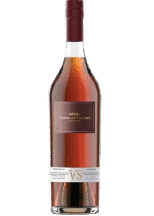Butelka Georgian Valleys Brandy VS 40% 0,7L – gruzińska brandy z regionu Georgian o cytrusowym, kwiatowym i owocowym aromacie oraz delikatnym, gładkim i łagodnym smaku