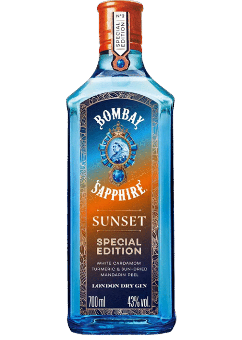Gin Bombay Sapphire Sunset 0,7L 43% – Ziołowy gin z cytrusowym aromatem