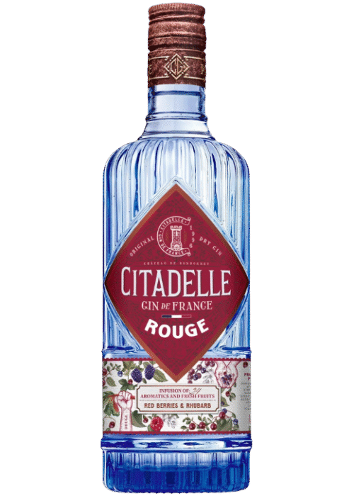 Butelka GIN CITADELLE ROUGE 41,7% 0,7L – korzenny, ziołowy gin o intensywnym smaku i wyrazistym finiszu.