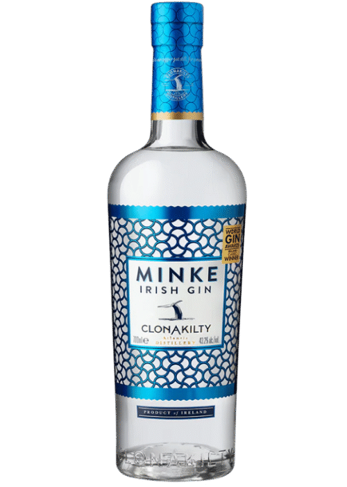 Butelka Gin Minke Irish 43,2% 0,7L – irlandzki gin o kwiatowym, owocowym i ziołowym smaku.