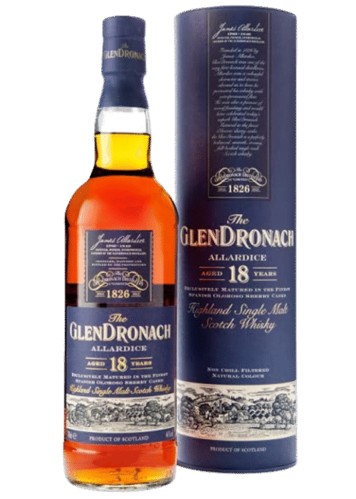 GlenDronach 18YO 46% 0.7L Tuba – luksusowa whisky sherry cask z Highland