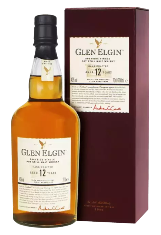 Glen Elgin 12YO 43% 0.7L Krt – elegancka whisky single malt z Speyside