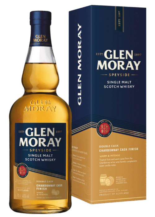 Glen Moray Chardonnay Cask Finish 40% 0.7L – lekka i świeża whisky single malt z finiszem w beczkach po Chardonnay
