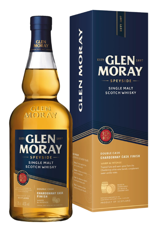 Glen Moray Chardonnay Cask Finish 40% 0.7L – lekka i świeża whisky single malt z finiszem w beczkach po Chardonnay