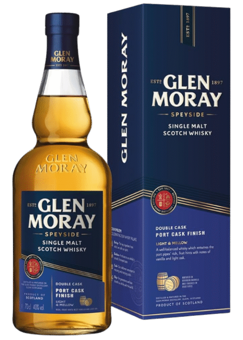 Glen Moray Port Cask 40% 0.7L – whisky dojrzewająca w beczkach po porto
