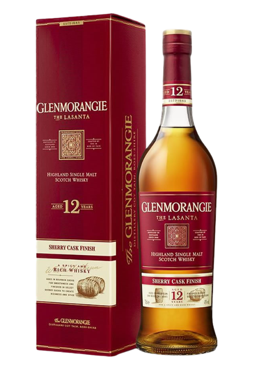 Glenmorangie 12YO The Lasanta 43% 0.7L – whisky z bogatym aromatem i smakiem