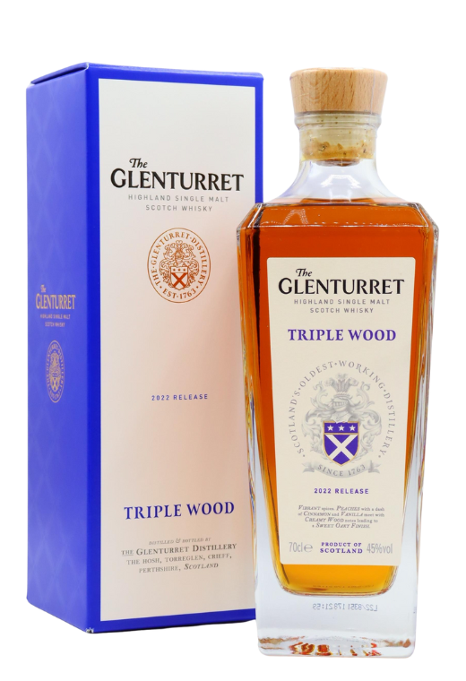 Glenturret Whisky Triplewood 43% 0.7L – intensywna whisky z regionu Speyside