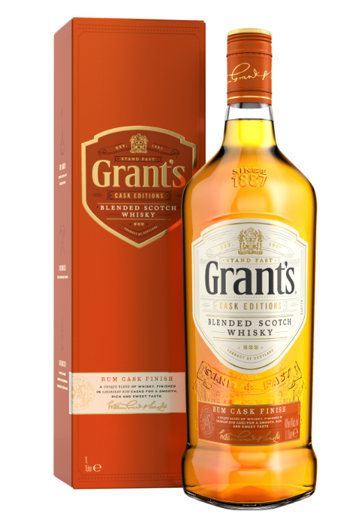 Grant’s Rum Cask Finish 0,7L 40% – wyjątkowa whisky z finiszem w beczkach po rumie