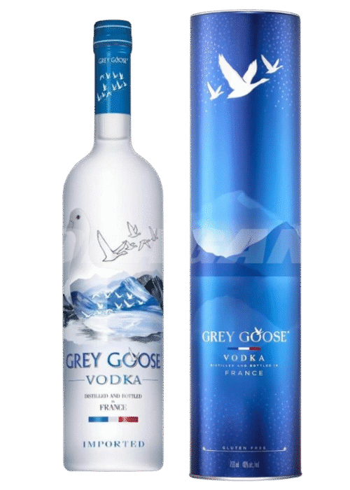 Butelka Grey Goose 0,7L w eleganckiej tubie – francuska wódka premium o delikatnym, owocowym profilu