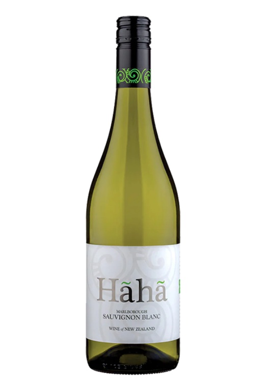 Butelka Haha 2023 Marlborough Sauvignon Blanc 0,75L – nowozelandzkie białe wino o cytrusowym, tropikalnym i świeżym charakterze.