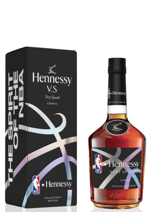 Limitowany koniak Hennessy VS NBA 0,7L w ozdobnym pudełku – współpraca z ligą NBA, Francja