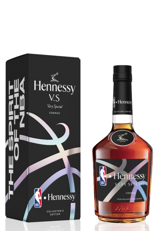Limitowany koniak Hennessy VS NBA 0,7L w ozdobnym pudełku – współpraca z ligą NBA, Francja