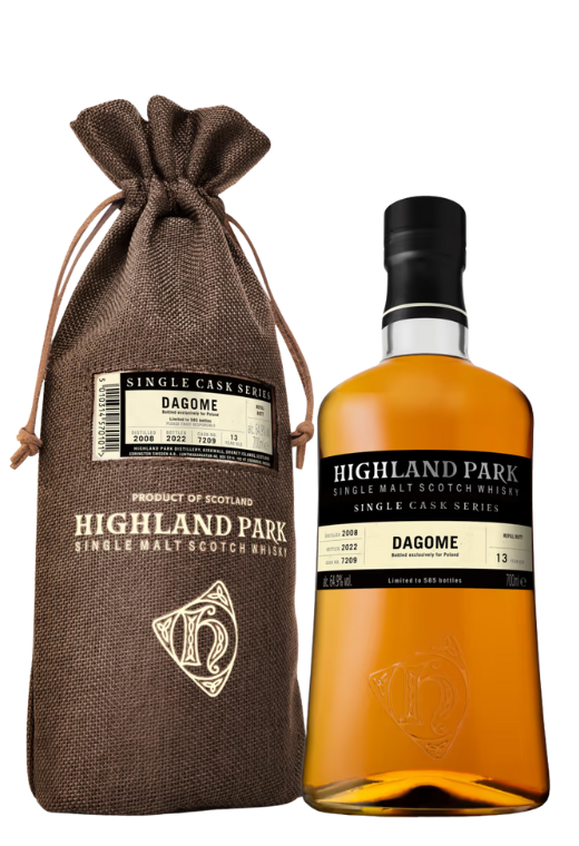 Highland Park Single Cask Dagome 0,7L 64,9% – whisky z wyspy Orkney o intensywnym torfowym charakterze