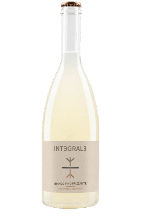 Butelka Int3Gral3 Bianco Frizzante Pet-Nat Non Filtrato Bio 0,75L – ekologiczne, musujące wino o kwiatowym, owocowym i słodkim charakterze.